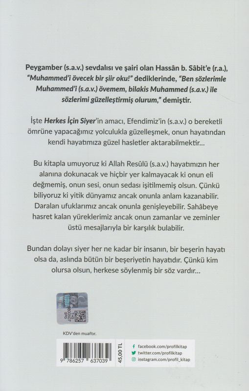 Herkes Icin Siyer Peygamberimizin S.A V Hayati