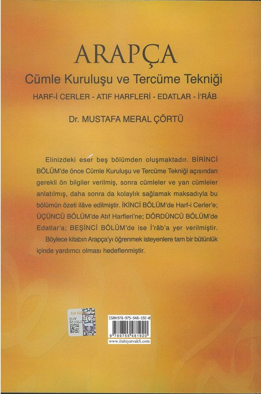 Arapca Cümle Kurulusu Ve Tercüme Teknigi