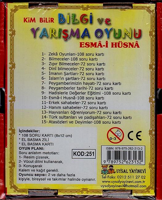 Bilgi ve Yarisma Oyunu 10 Esmai Hüsna