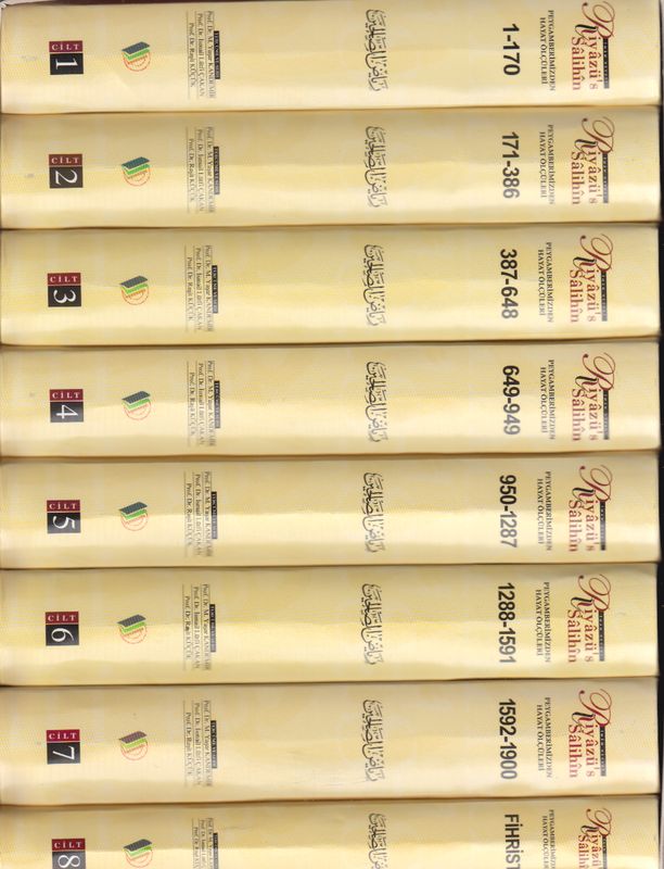 Riyazüs Salihin Imam Nevevi Hafiz Boy 8 Cilt