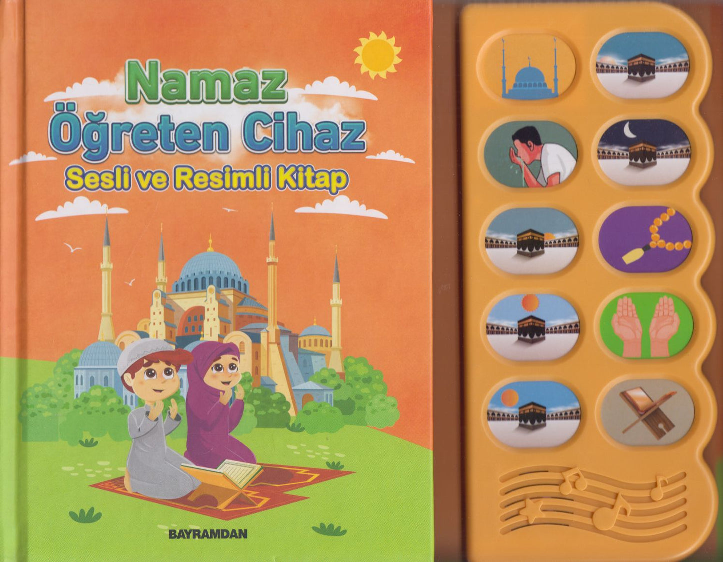 Sesli Namaz Ögreten Cihaz Resimli ve kitap Hediyeli Oranj