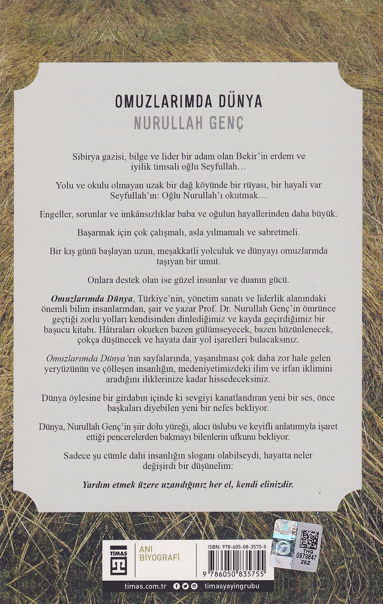 Omuzlarimda Dünya Hikayem Hayatimdir