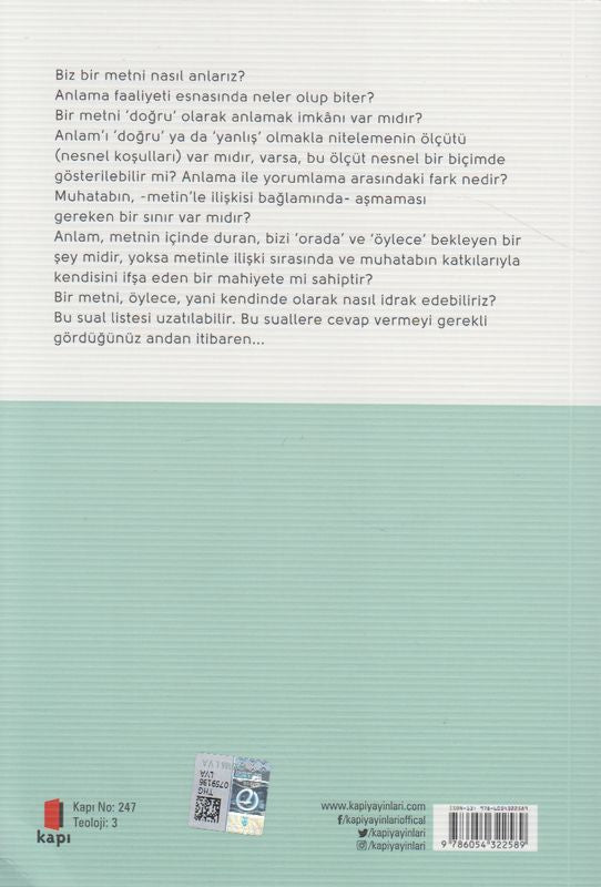 Anlamın Buharlaşması Ve Kuran