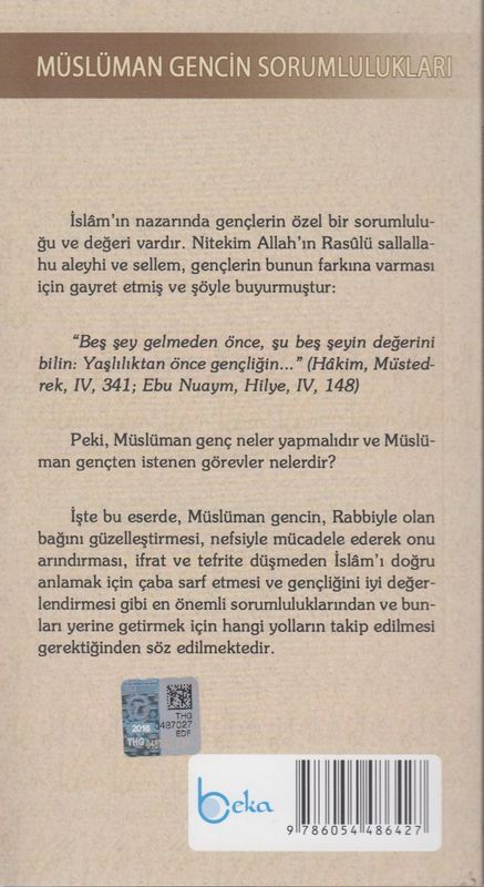 Müslüman Gencin Sorumluluklari