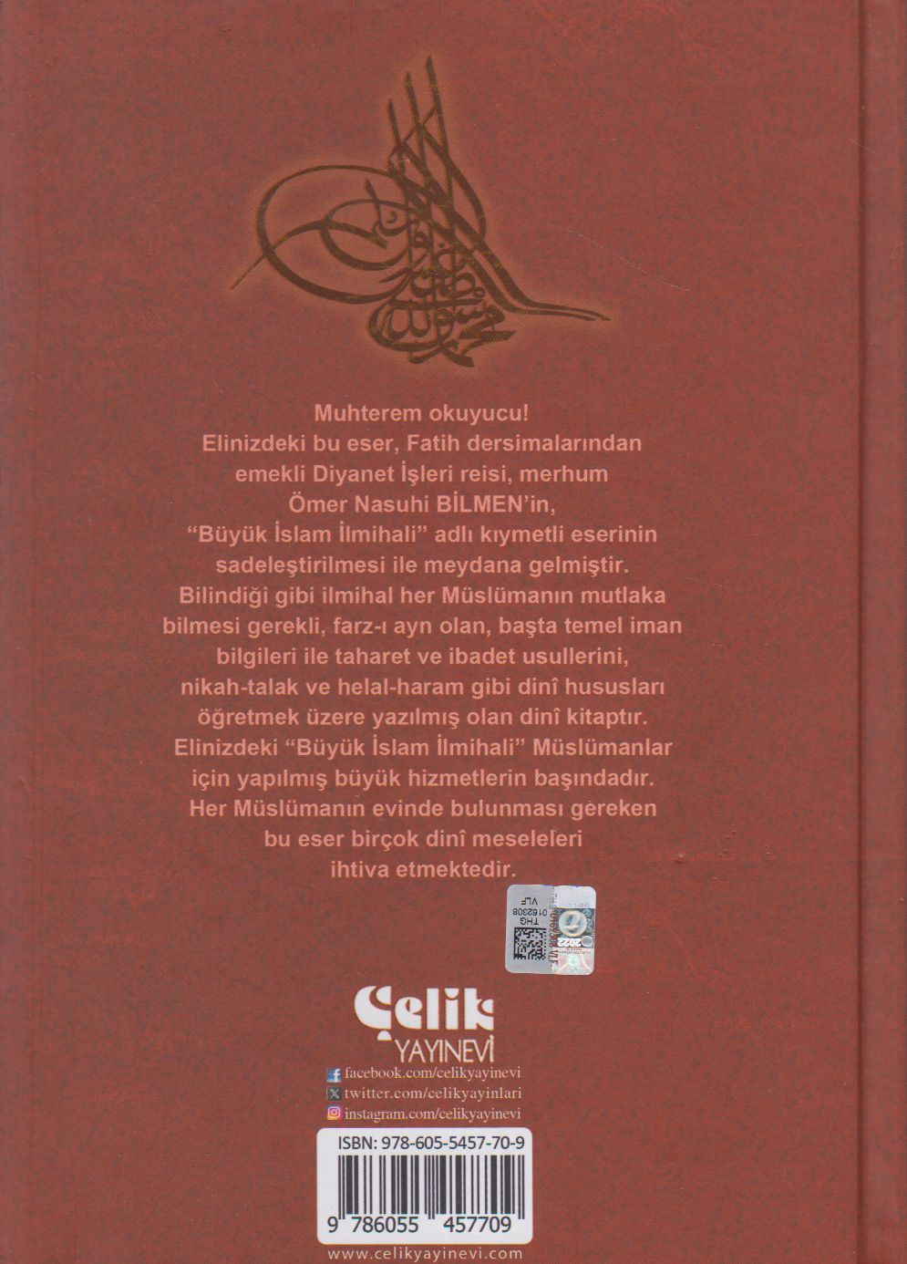 Büyük İslam İlmihali (Ciltli, Şamua)li