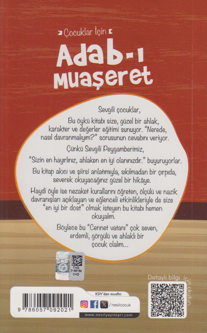 Çocuklar İçin Adab-ı Muaşeret