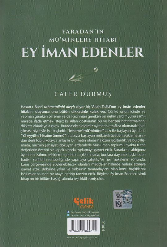 Yaradan' ın Mü'minlere Hitabı Ey İman Edenler