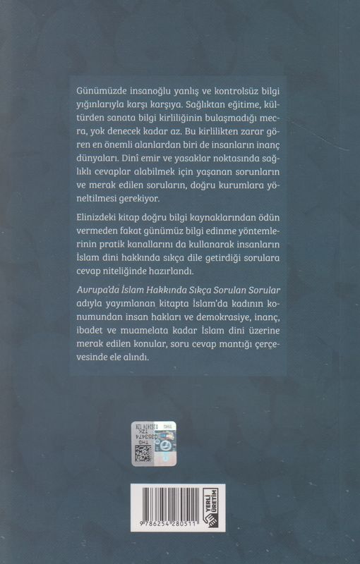Avrupa'da Islam Hakkinda Sikça Sorulan Sorular