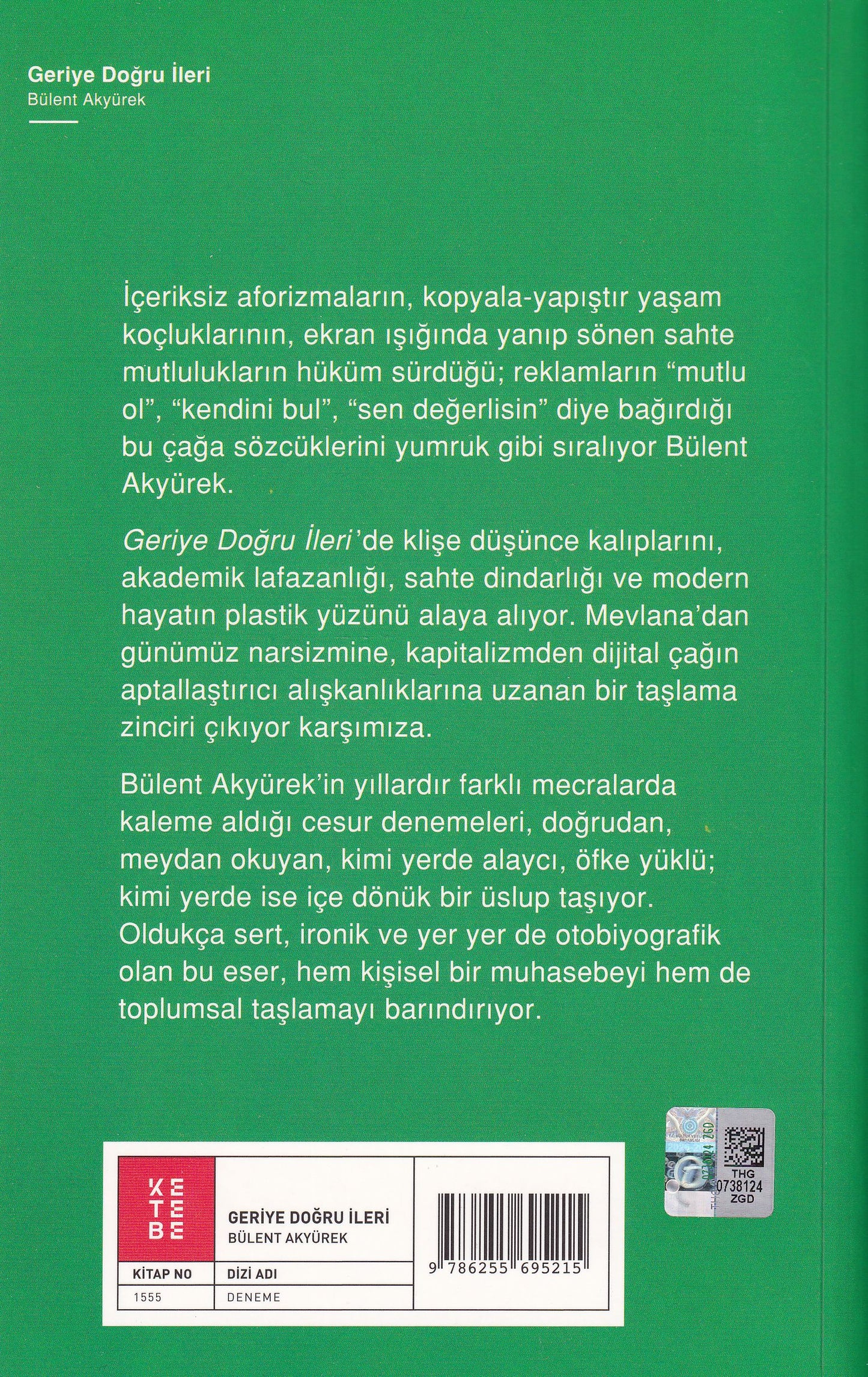 Geriye Doğru İleri