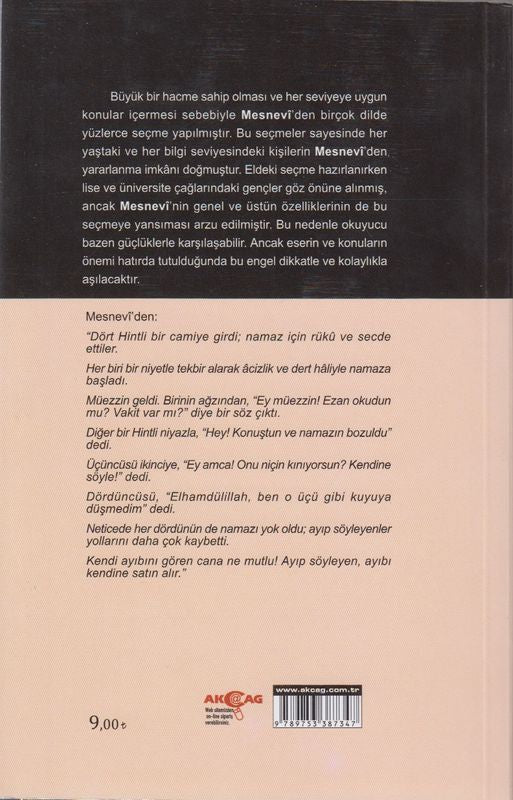 Mevlana Mesneviden Secmeler 100 Temel Eser