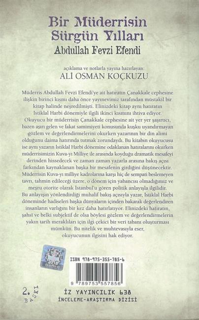 Bir Müderrisin Sürgün Yılları