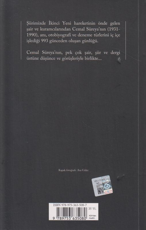 Günler Bütün Yapitlari