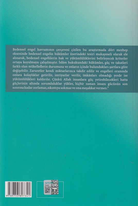 İslam Hukuku Açısından Bedensel Engellilik