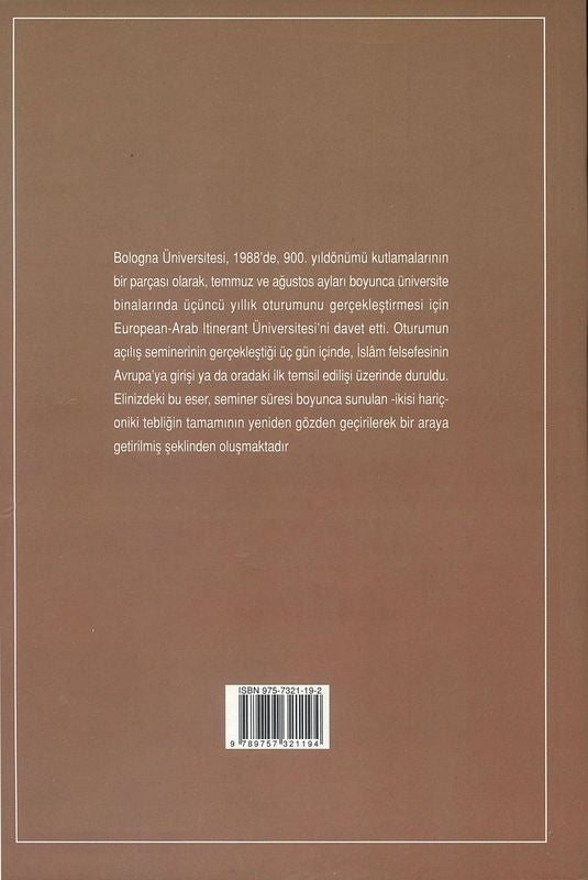 İslam Felsefesinin Avrupa'ya Giriş