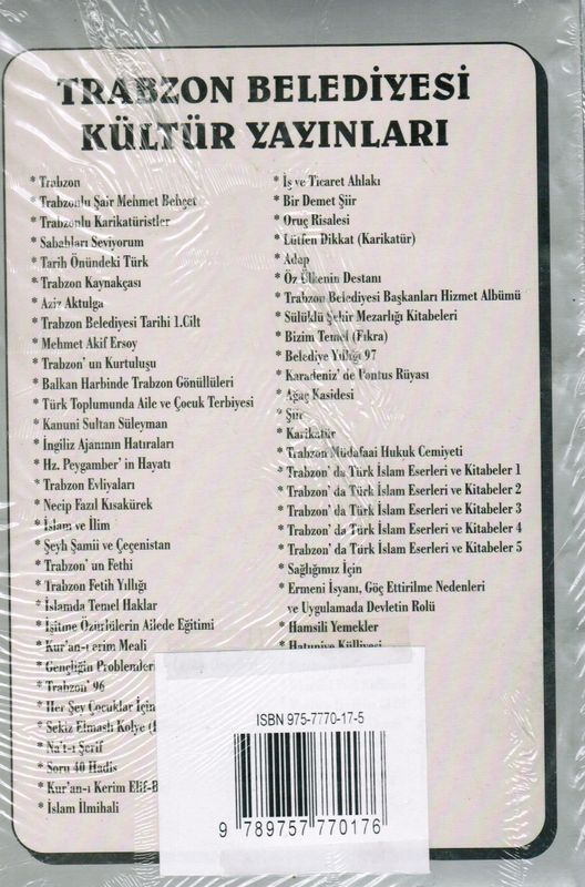 Trabzon'da Türk - İslam Eserleri ve Kitabeler