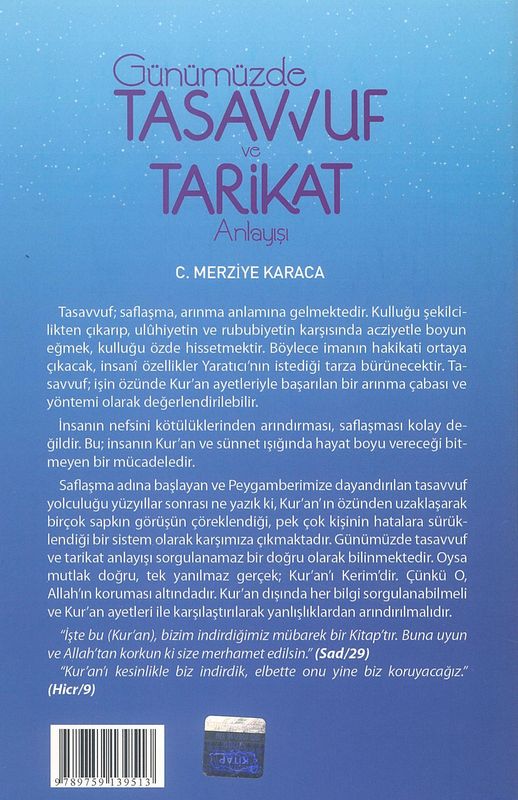 Günümüzde Tasavvuf Ve Tarikat Anlayisi