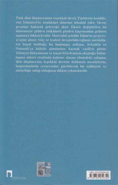 Türk Dini Düsüncesinin Tesekkül Devri
