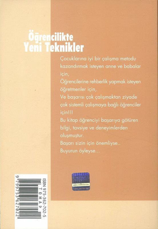 Öğrencilikte Yeni Teknikler