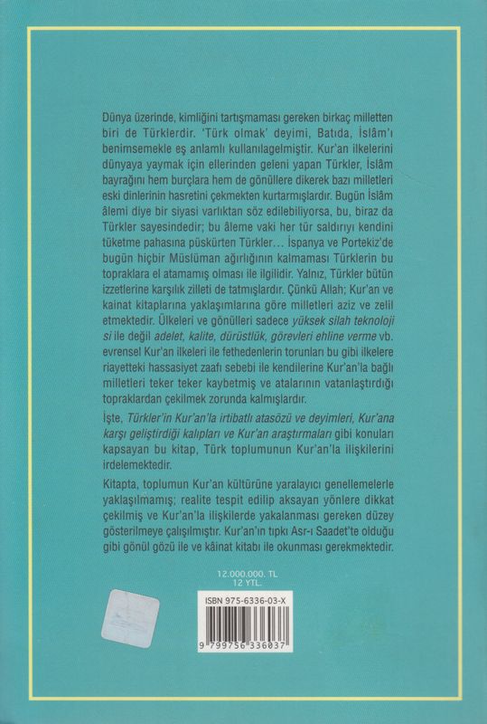 Türk Toplumunun Kurani Kerim Kültürü