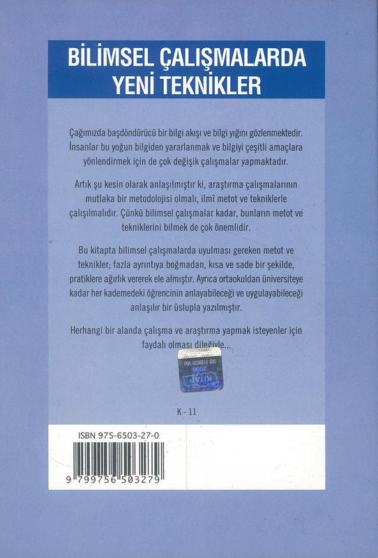 Bilimsel Çalismalarda Yeni Teknikler