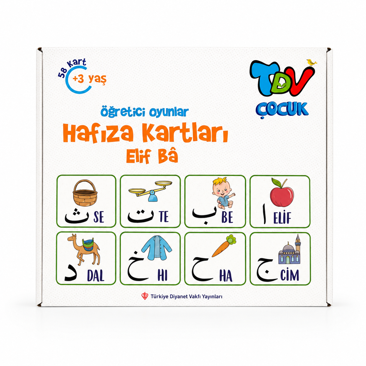 Öğretici Oyunlar Hafiza Kartları (Memory) Elif Ba - 58 Kart