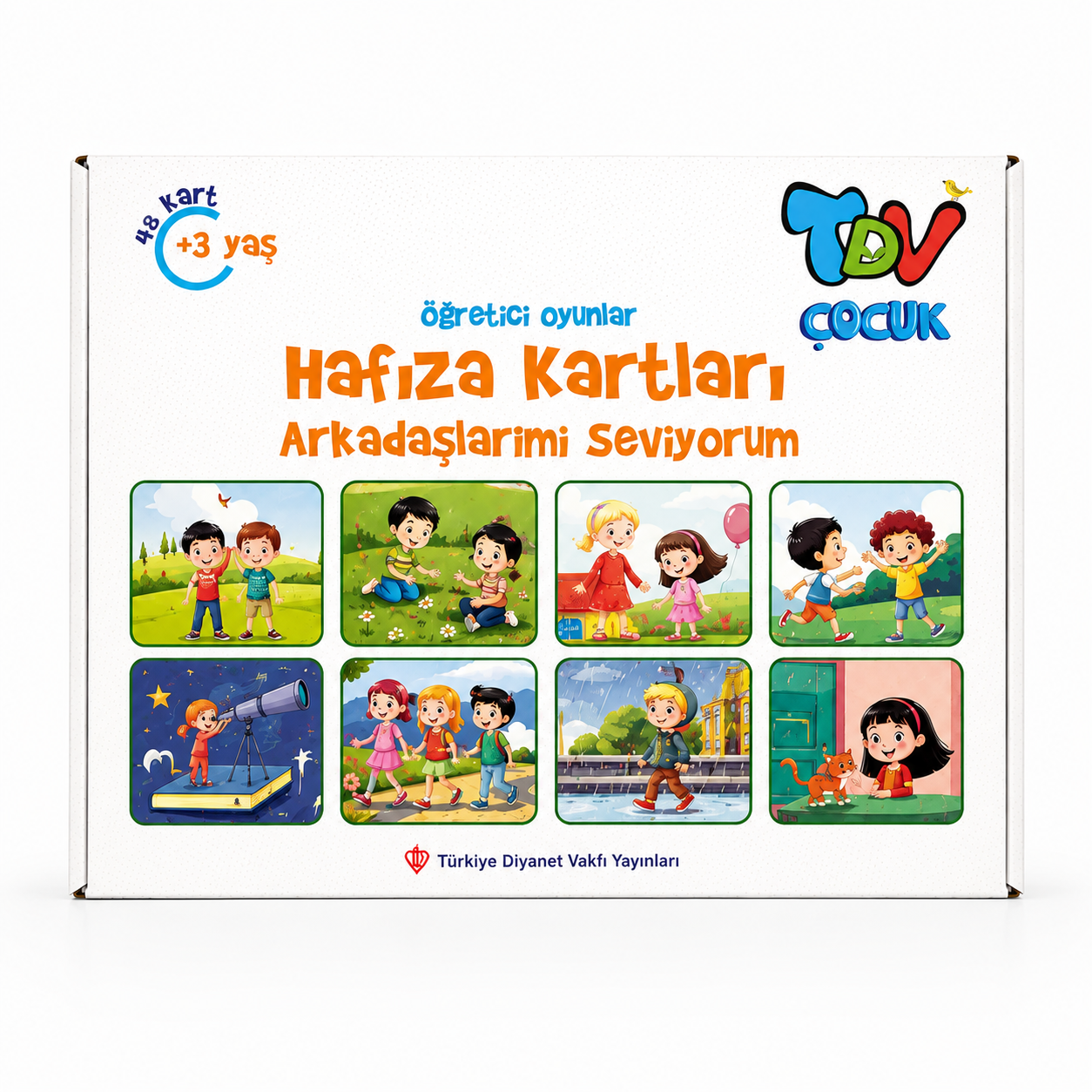 Öğretici Oyunlar Hafiza Kartları (Memory) Arkadaşlarımı Seviyorum - 48 Kart