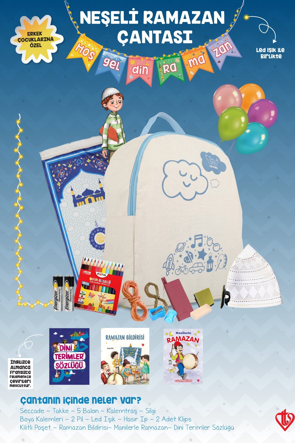 Neseli Ramazan Cantası Erkek Cocuklarina Özel