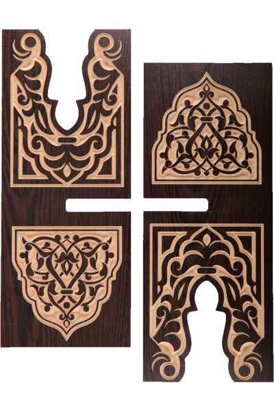 Rahle Oyma Motifli Mdf Gecme Parça Ts022