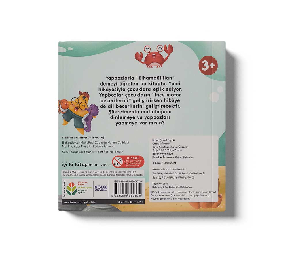 Yumi Elhamdülillah`ı Öğreniyor Yapbozlu Kitap 3