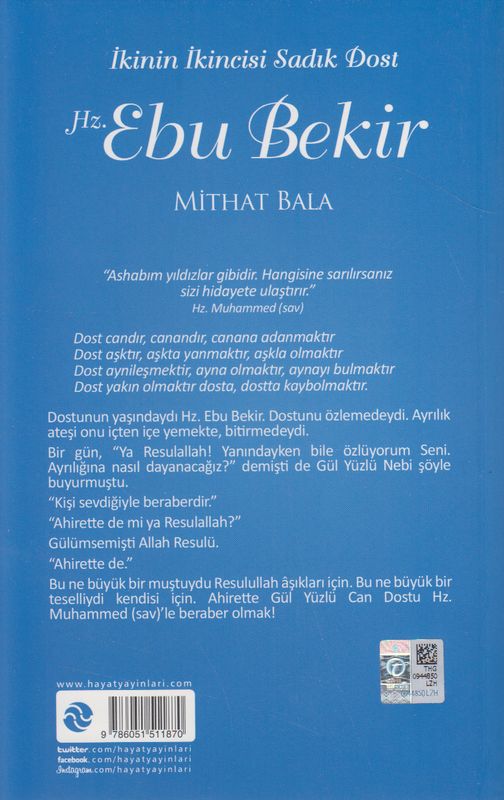 Hz.Ebubekir ikinci Sadik Dost