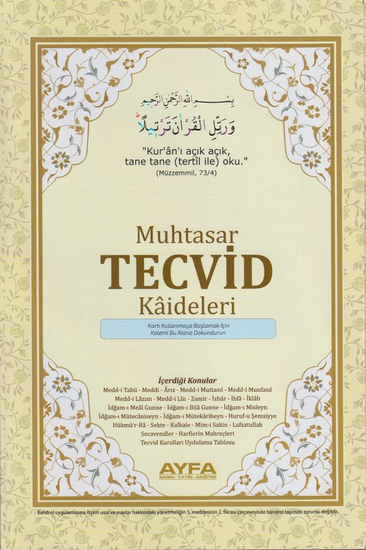Muhtasar Tecvit Kaideleri Ayfa
