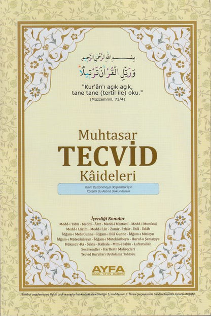 Muhtasar Tecvit Kaideleri Ayfa