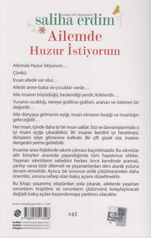 Ailede Huzur Istiyorum terapi Uygulamali