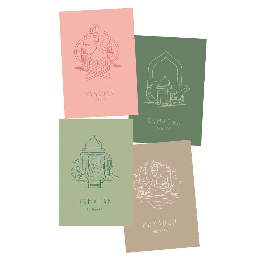 Tebrik Kartları / Geschenkkarten 4er Set V020