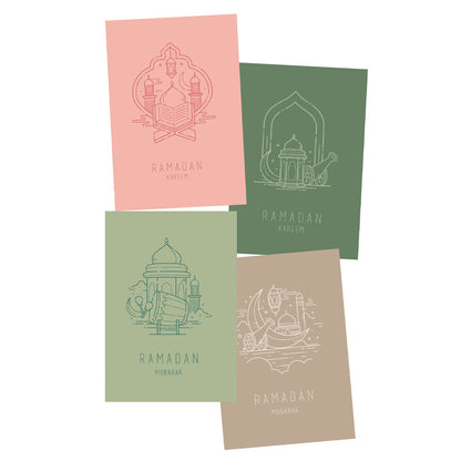 Tebrik Kartları / Geschenkkarten 4er Set V020