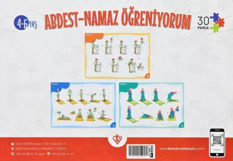 4-6 Yas Namaz Ögreniyorum Erkek 30 Parça Puzzle