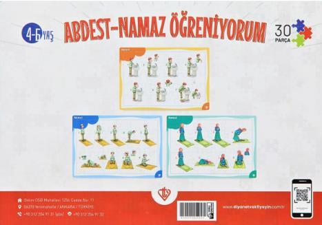 4-6 Yas Abdest Ögreniyorum 30 Parça Puzzle