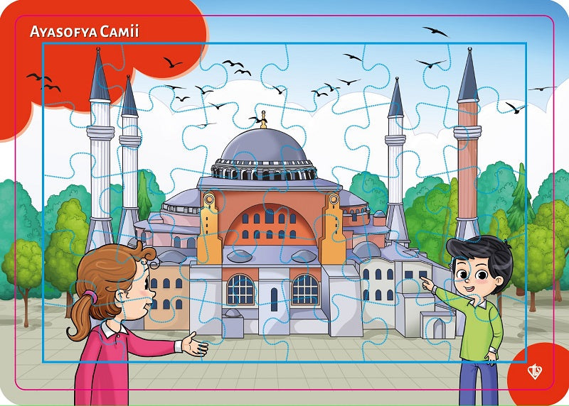 4-6 Yas Degerli Mekanlar Ayasofya Cami Puzzle 42 Parça