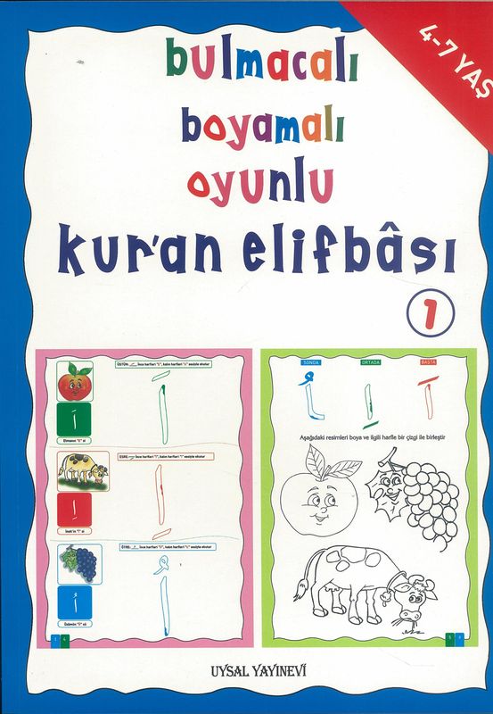 Bulmacali Boyamali Oyunlu Kuran Elifba 1