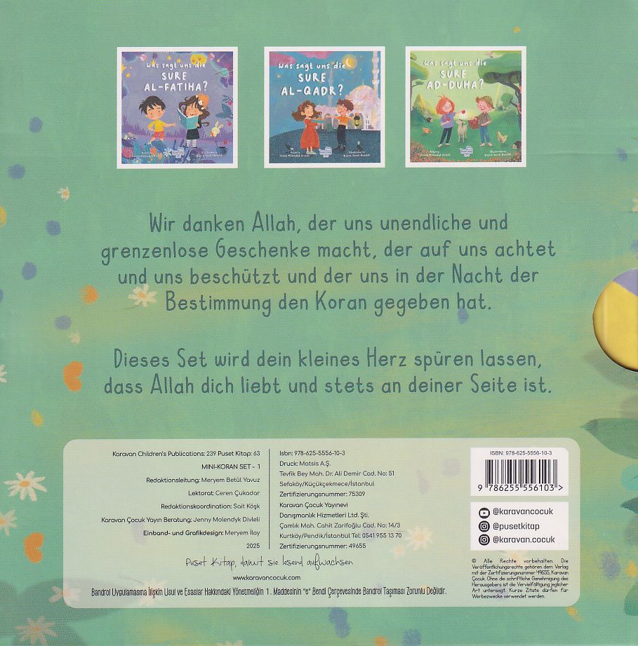 Mini Koran Set-1 ;Almanca Mini Meal Seti 1 ( 3 Kitap)