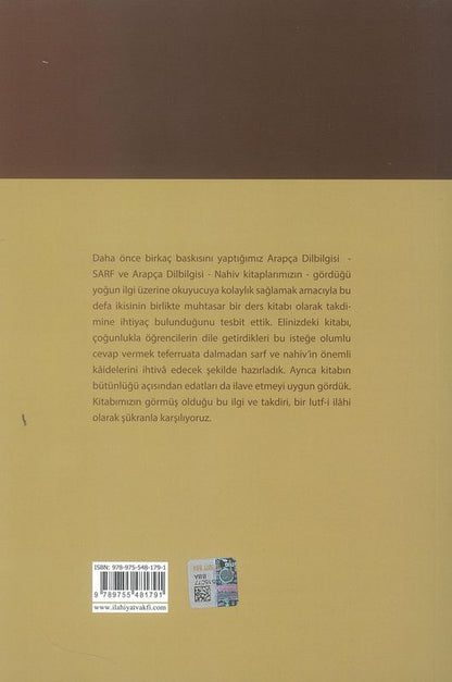 Arapca Dilbilgisi Sarf Nahiv Edatlar