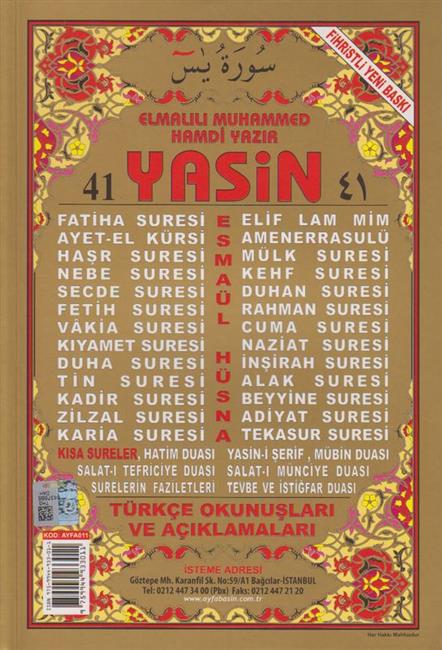 41 Yasin Orta Boy Ayfa