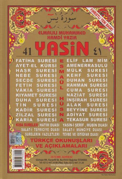 41 Yasin Orta Boy Ayfa