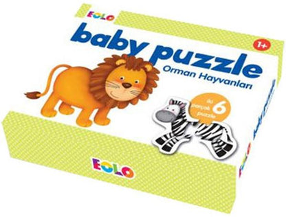 Eolo 1+ Baby Puzzle Orman Hayvanlari Iki Parcali 6 Puzzle