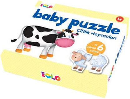 Eolo 1 + Baby Puzzle Ciftlik Hayvanlari Iki Parcali 6 Puzzle