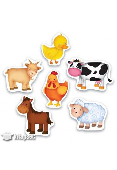 Eolo 1 + Baby Puzzle Ciftlik Hayvanlari Iki Parcali 6 Puzzle