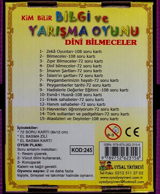 Bilgi Ve Yarisma Oyunu 4 Dini Bilmeceler