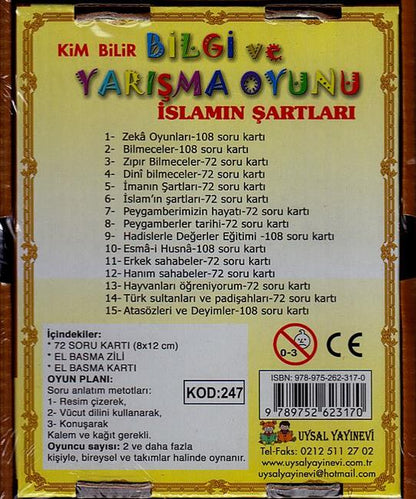 Bilgi ve Yarisma Oyunu 6 Islamin Sartlari