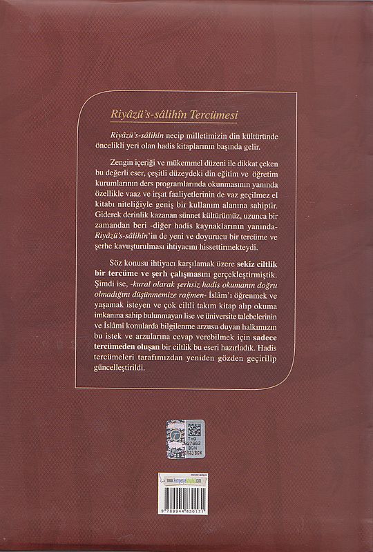 Imam Nevevi - Riyazüs Salihin - Tercümesi