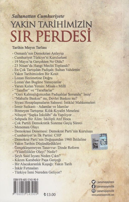 Saltanattan Cumhuriyete Yakin Tarihimizin Sir Perdesi